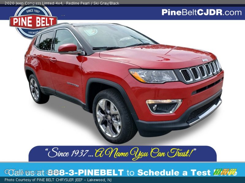 Redline Pearl / Ski Gray/Black 2020 Jeep Compass Limted 4x4