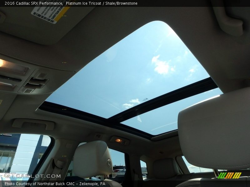 Platinum Ice Tricoat / Shale/Brownstone 2016 Cadillac SRX Performance