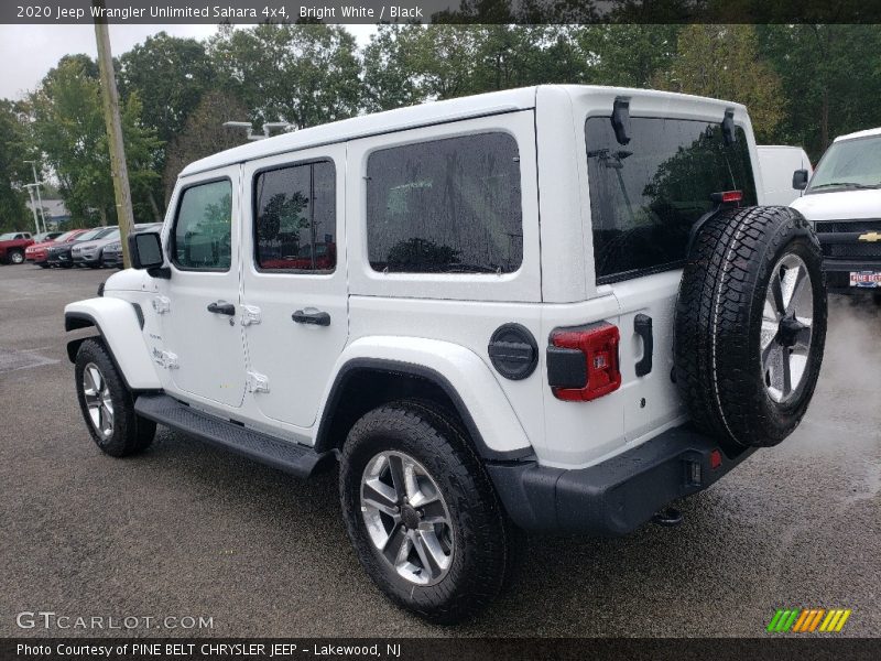 Bright White / Black 2020 Jeep Wrangler Unlimited Sahara 4x4