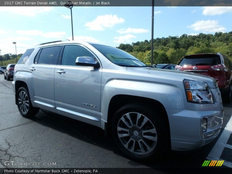 Quicksilver Metallic / Jet Black 2017 GMC Terrain Denali AWD