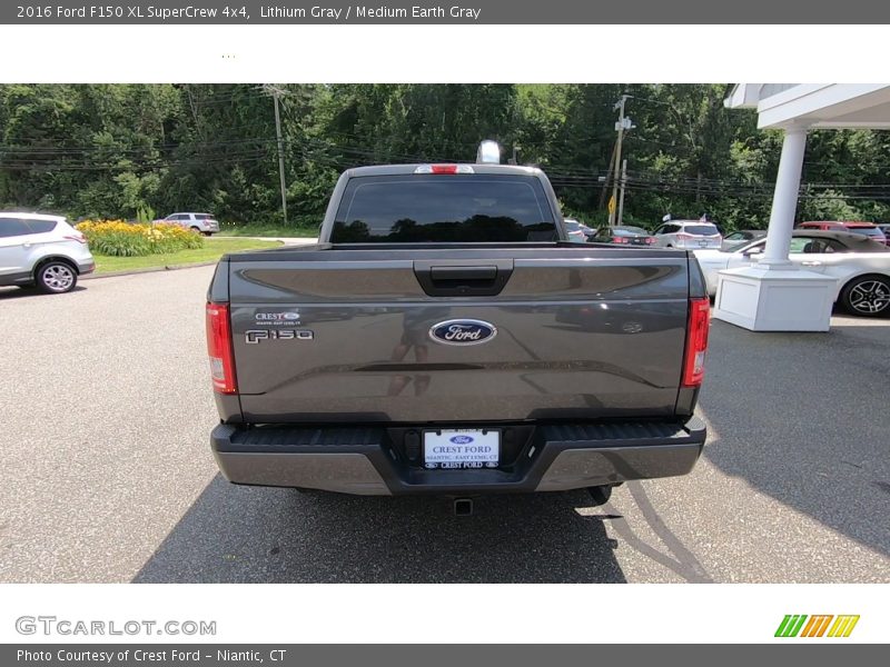 Lithium Gray / Medium Earth Gray 2016 Ford F150 XL SuperCrew 4x4