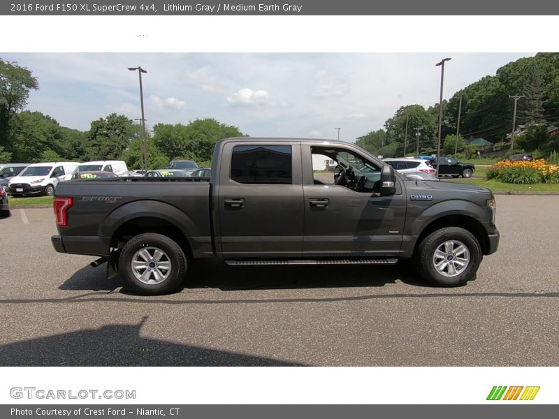 Lithium Gray / Medium Earth Gray 2016 Ford F150 XL SuperCrew 4x4