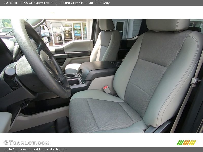 Lithium Gray / Medium Earth Gray 2016 Ford F150 XL SuperCrew 4x4