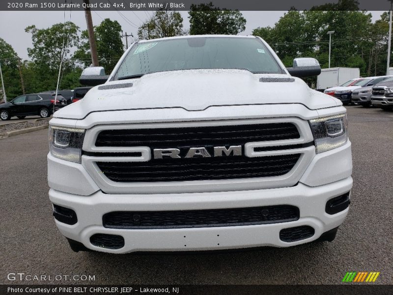 Bright White / Black 2020 Ram 1500 Laramie Quad Cab 4x4
