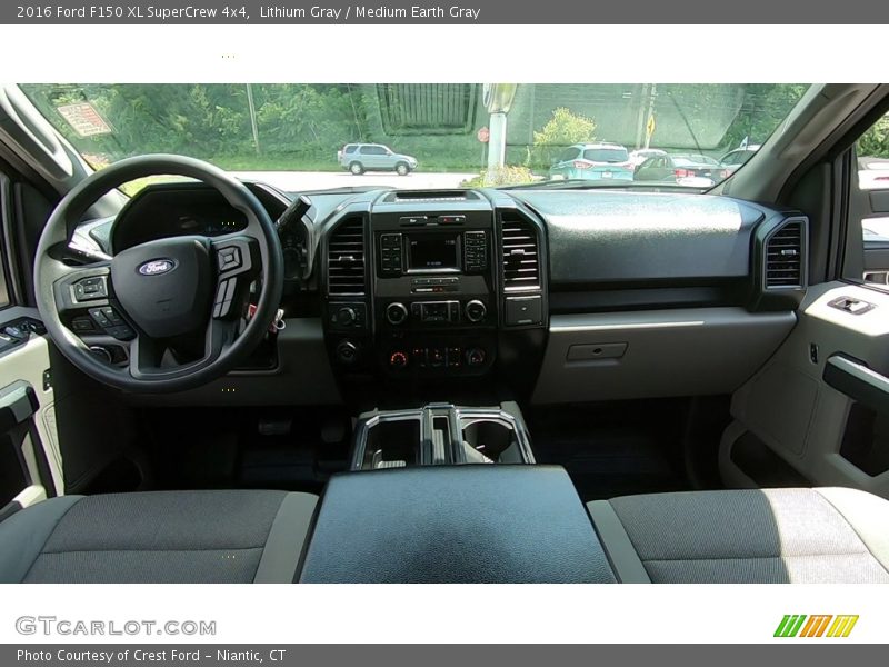 Lithium Gray / Medium Earth Gray 2016 Ford F150 XL SuperCrew 4x4