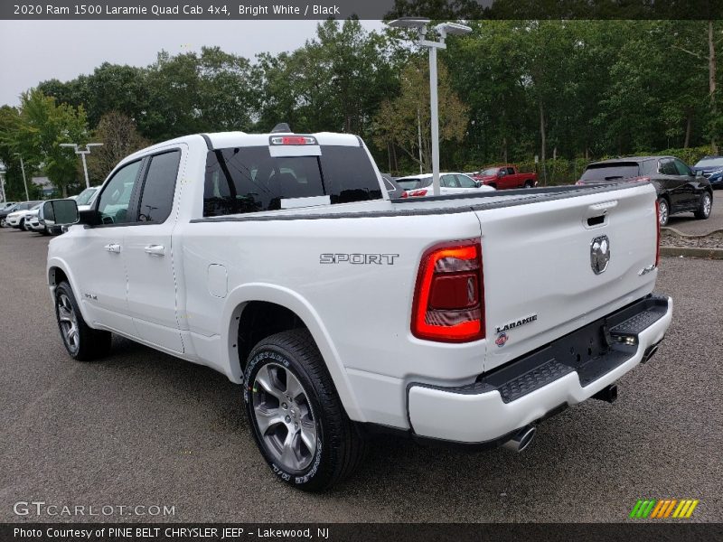 Bright White / Black 2020 Ram 1500 Laramie Quad Cab 4x4