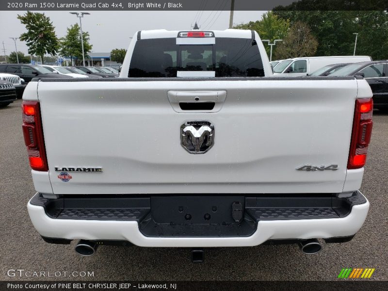 Bright White / Black 2020 Ram 1500 Laramie Quad Cab 4x4