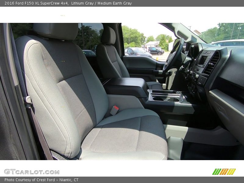Lithium Gray / Medium Earth Gray 2016 Ford F150 XL SuperCrew 4x4
