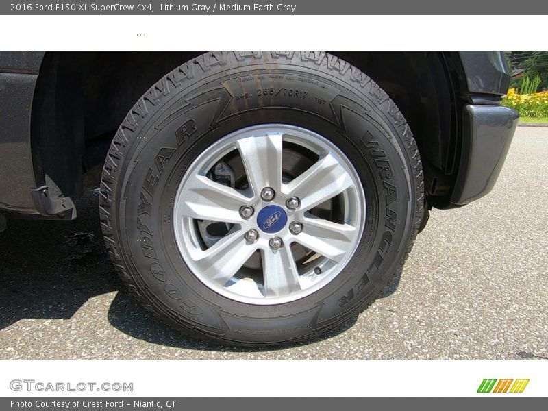 Lithium Gray / Medium Earth Gray 2016 Ford F150 XL SuperCrew 4x4