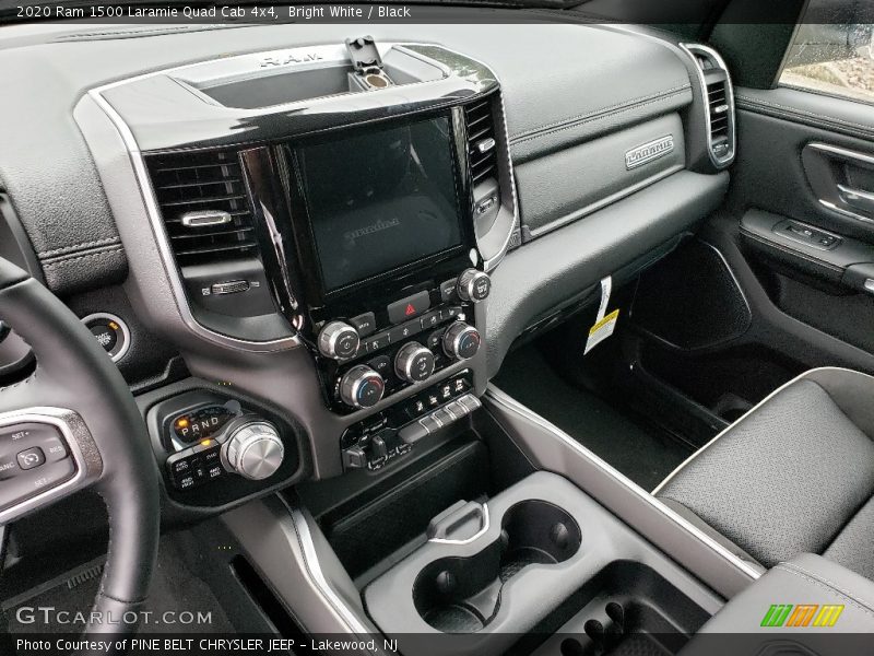 Bright White / Black 2020 Ram 1500 Laramie Quad Cab 4x4