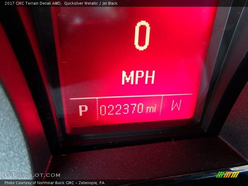 Quicksilver Metallic / Jet Black 2017 GMC Terrain Denali AWD