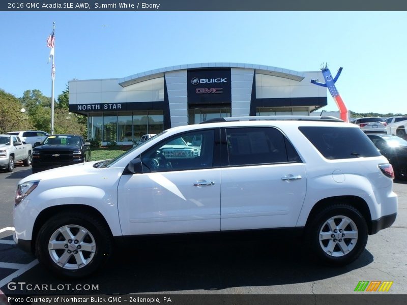 Summit White / Ebony 2016 GMC Acadia SLE AWD