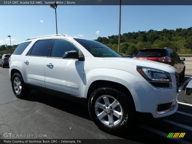 Summit White / Ebony 2016 GMC Acadia SLE AWD