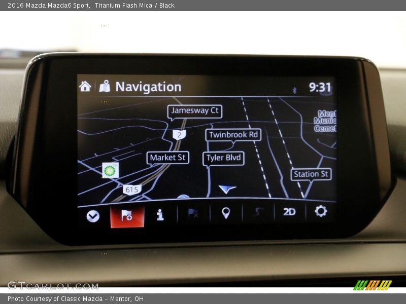 Titanium Flash Mica / Black 2016 Mazda Mazda6 Sport