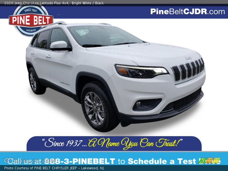 Bright White / Black 2020 Jeep Cherokee Latitude Plus 4x4