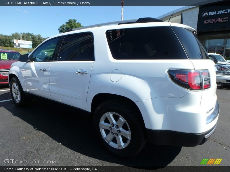 Summit White / Ebony 2016 GMC Acadia SLE AWD