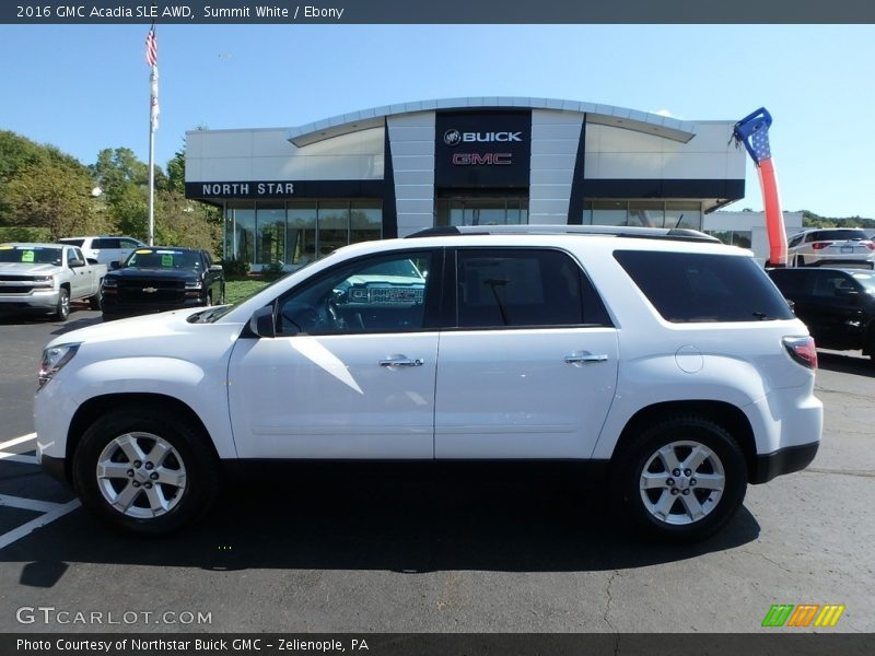 Summit White / Ebony 2016 GMC Acadia SLE AWD