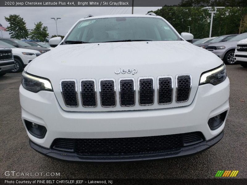 Bright White / Ski Gray/Black 2020 Jeep Cherokee Latitude Plus 4x4
