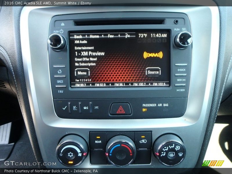 Summit White / Ebony 2016 GMC Acadia SLE AWD
