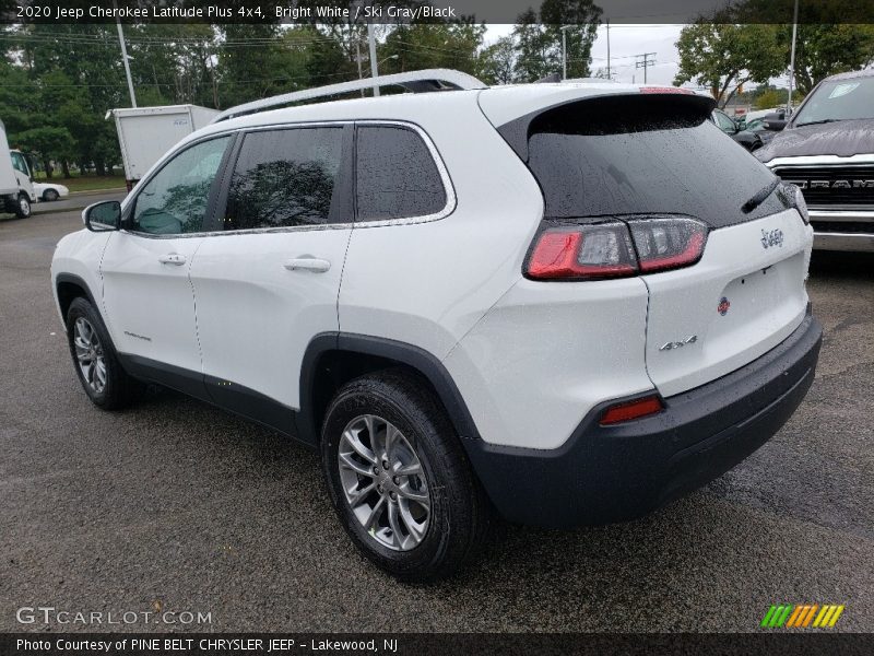 Bright White / Ski Gray/Black 2020 Jeep Cherokee Latitude Plus 4x4
