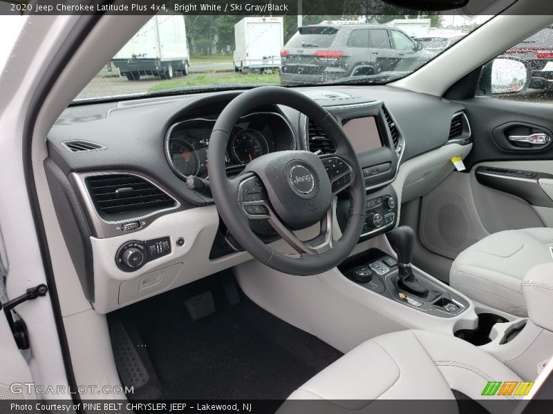 Bright White / Ski Gray/Black 2020 Jeep Cherokee Latitude Plus 4x4