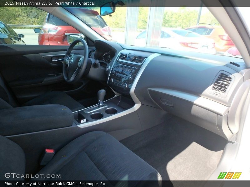 Pearl White / Charcoal 2015 Nissan Altima 2.5 S