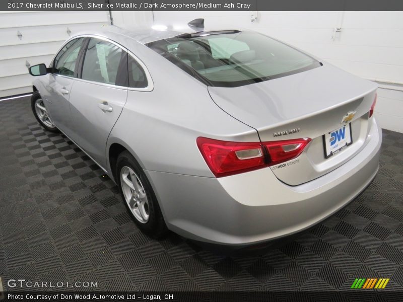 Silver Ice Metallic / Dark Atmosphere/Medium Ash Gray 2017 Chevrolet Malibu LS