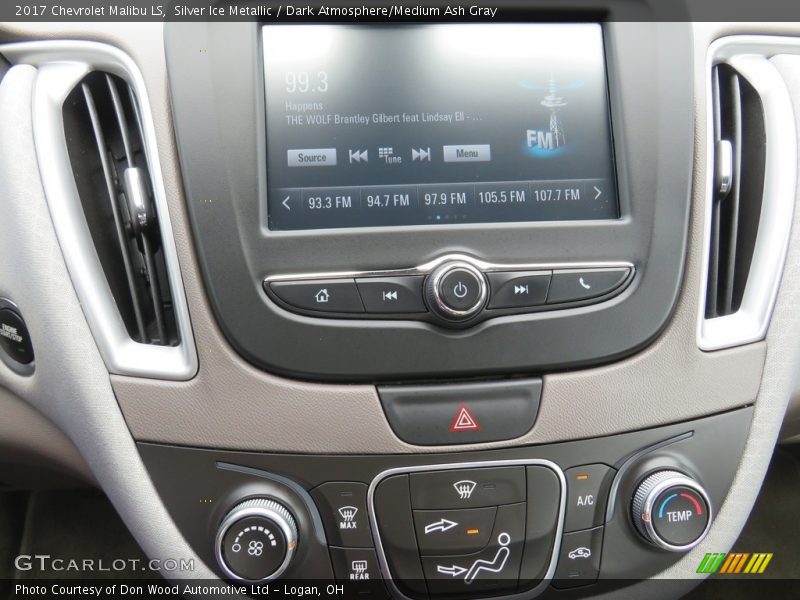 Silver Ice Metallic / Dark Atmosphere/Medium Ash Gray 2017 Chevrolet Malibu LS