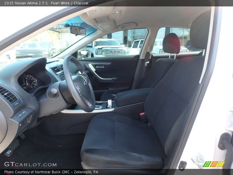Pearl White / Charcoal 2015 Nissan Altima 2.5 S