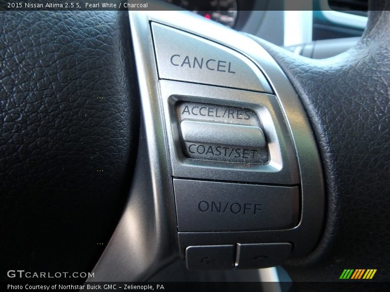 Pearl White / Charcoal 2015 Nissan Altima 2.5 S