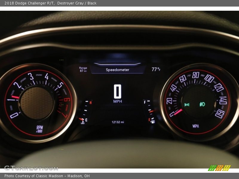 Destroyer Gray / Black 2018 Dodge Challenger R/T