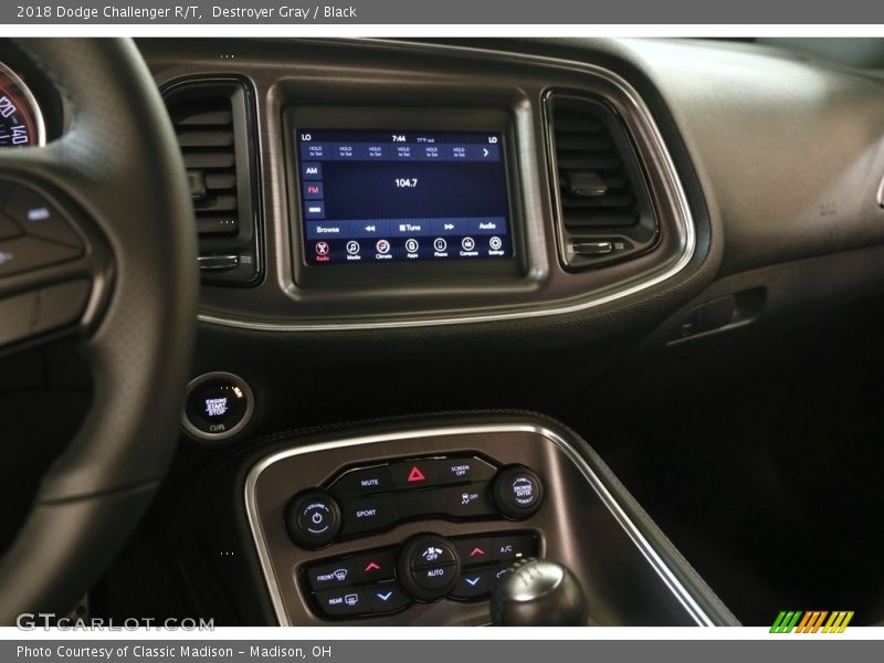 Destroyer Gray / Black 2018 Dodge Challenger R/T
