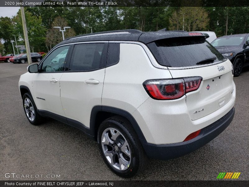 Pearl White Tri-Coat / Black 2020 Jeep Compass Limted 4x4