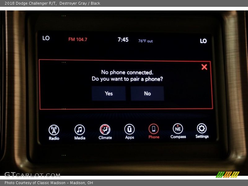 Destroyer Gray / Black 2018 Dodge Challenger R/T