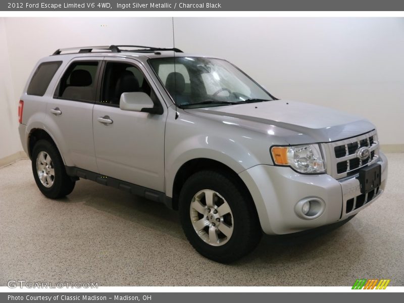 Ingot Silver Metallic / Charcoal Black 2012 Ford Escape Limited V6 4WD
