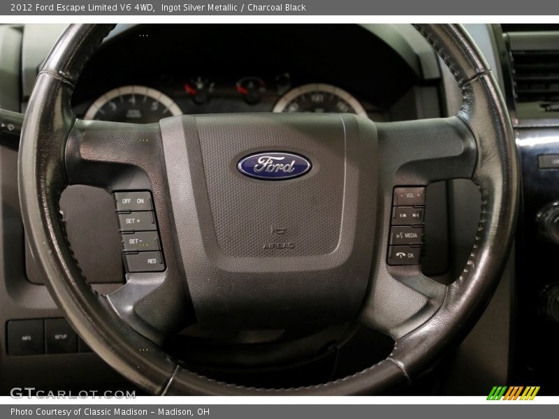 Ingot Silver Metallic / Charcoal Black 2012 Ford Escape Limited V6 4WD