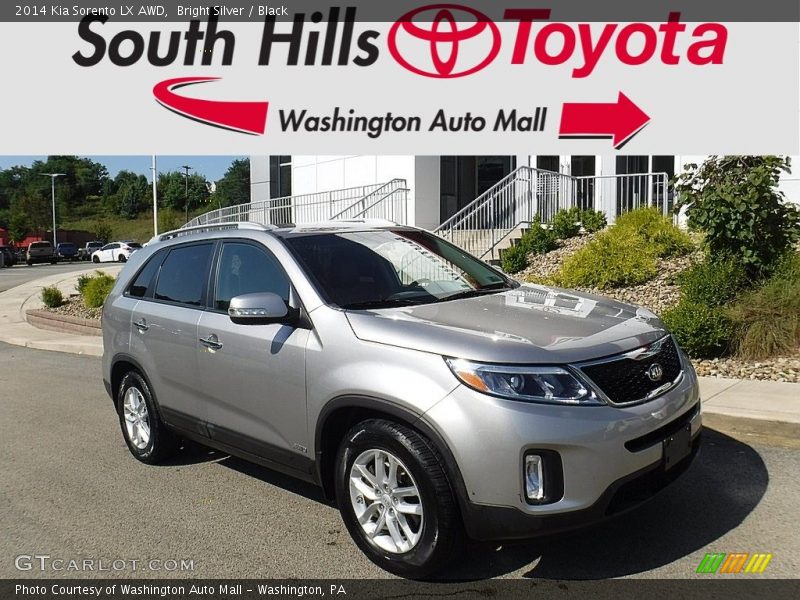 Bright Silver / Black 2014 Kia Sorento LX AWD