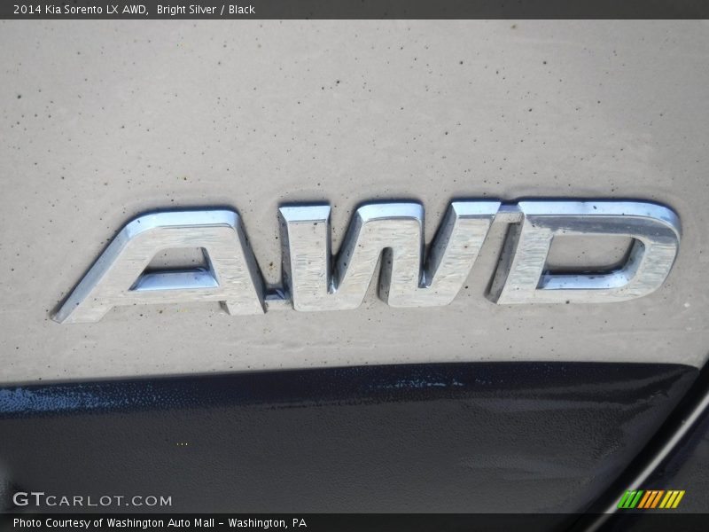 Bright Silver / Black 2014 Kia Sorento LX AWD