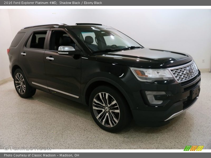Shadow Black / Ebony Black 2016 Ford Explorer Platinum 4WD
