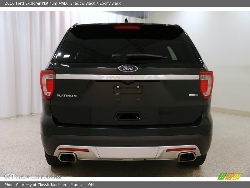Shadow Black / Ebony Black 2016 Ford Explorer Platinum 4WD
