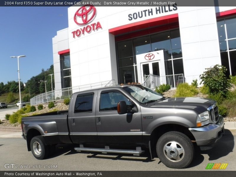 Dark Shadow Grey Metallic / Medium Flint 2004 Ford F350 Super Duty Lariat Crew Cab 4x4 Dually