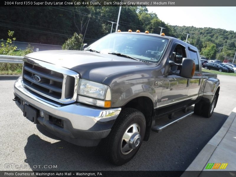 Dark Shadow Grey Metallic / Medium Flint 2004 Ford F350 Super Duty Lariat Crew Cab 4x4 Dually
