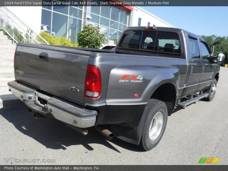 Dark Shadow Grey Metallic / Medium Flint 2004 Ford F350 Super Duty Lariat Crew Cab 4x4 Dually