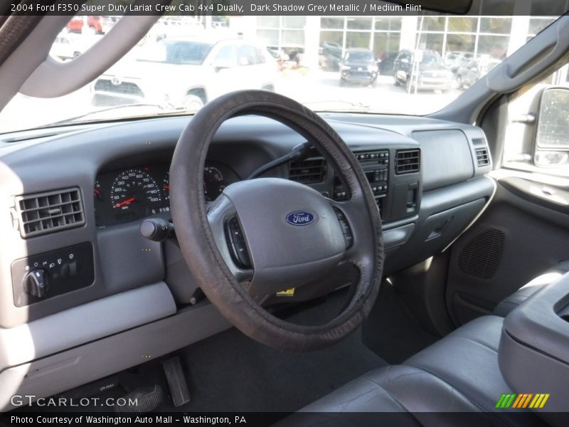 Dark Shadow Grey Metallic / Medium Flint 2004 Ford F350 Super Duty Lariat Crew Cab 4x4 Dually