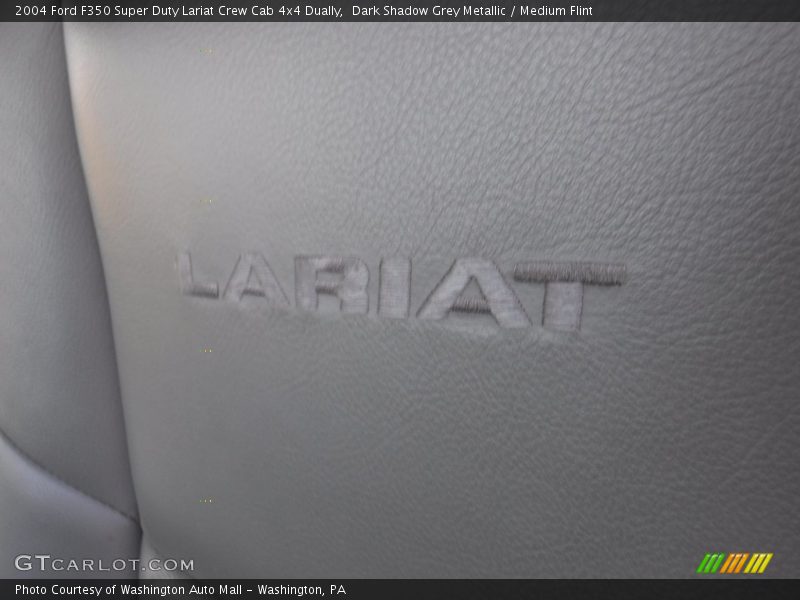 Dark Shadow Grey Metallic / Medium Flint 2004 Ford F350 Super Duty Lariat Crew Cab 4x4 Dually