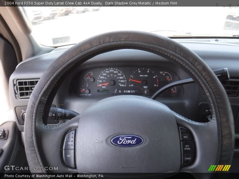 Dark Shadow Grey Metallic / Medium Flint 2004 Ford F350 Super Duty Lariat Crew Cab 4x4 Dually