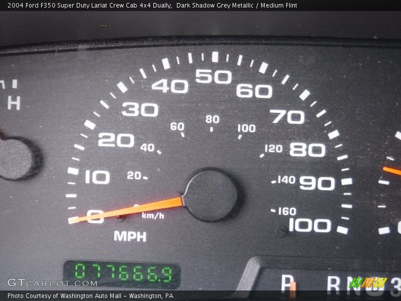 Dark Shadow Grey Metallic / Medium Flint 2004 Ford F350 Super Duty Lariat Crew Cab 4x4 Dually