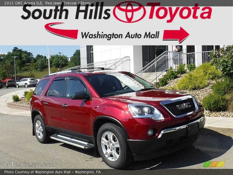 Red Jewel Tintcoat / Ebony 2011 GMC Acadia SLE