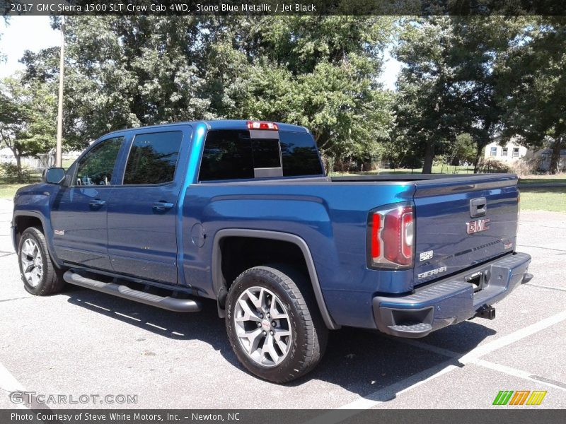 Stone Blue Metallic / Jet Black 2017 GMC Sierra 1500 SLT Crew Cab 4WD