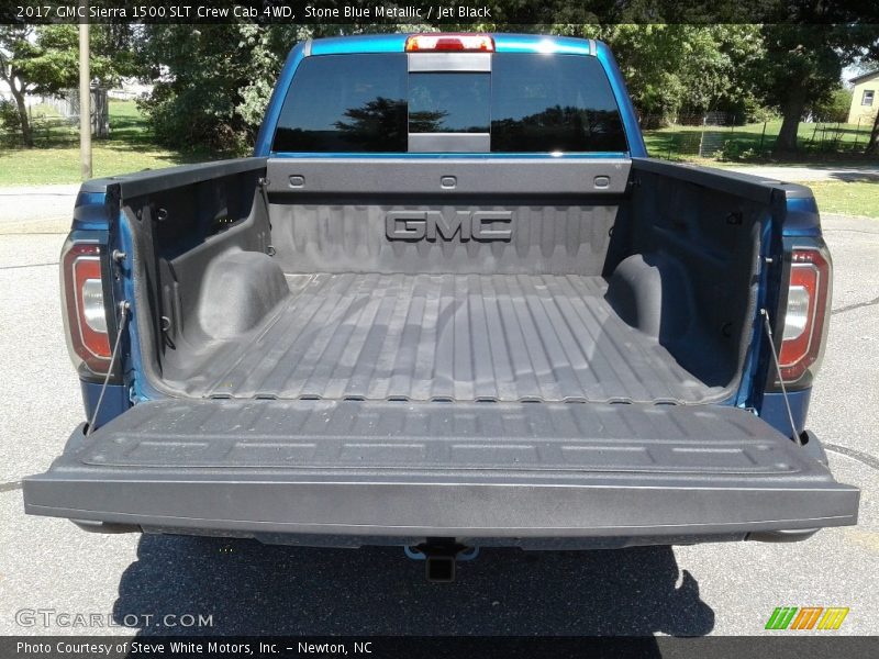 Stone Blue Metallic / Jet Black 2017 GMC Sierra 1500 SLT Crew Cab 4WD